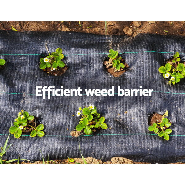 Instahut 3.66x30m Weed Mat Weedmat Control Plant - Image 6