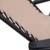 Wallaroo Zero Gravity Reclining Deck Lounge Sun Beach Chair Outdoor Folding Camping - Beige - Image 5