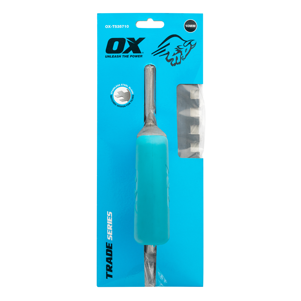OX Trade Notched Trowel – 10mm - Image 2
