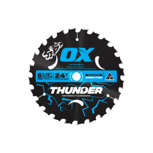 OX Pro Thunder 6-1/2-Inch Circular Saw Blade | 24-Tooth