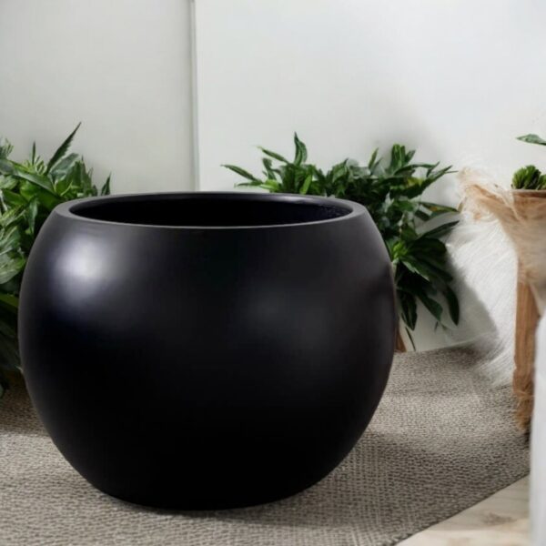 Low U (Buddha Belly) Pots 60 x 65 - Black